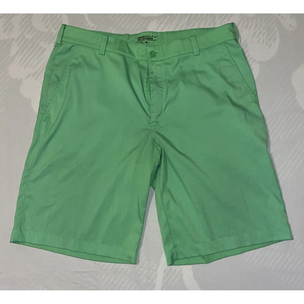 Nike Golf Mens Lime Green Shorts Size 34